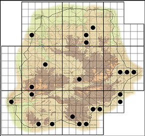 Pseudonacaduba sichela Waterberg distribution